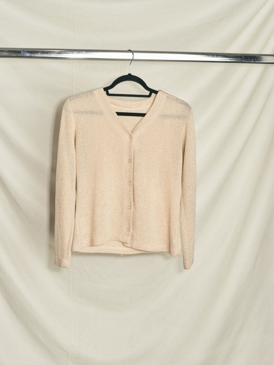 Beige cardigan - own it vintage03003