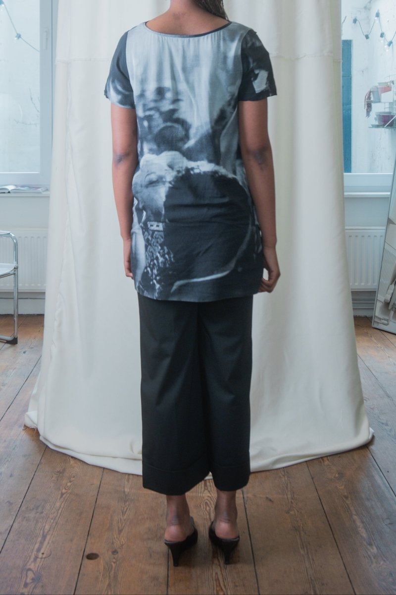 Black culotte trousers - own it vintage4552