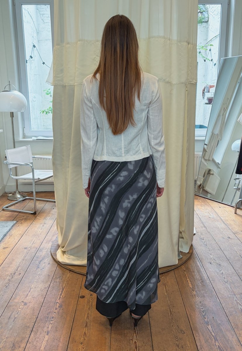 Black & Grey Tie-Dye Maxi Dress - own it vintage4926