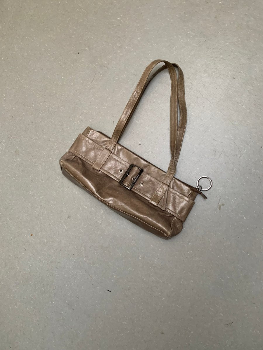 Brown leather shoulder bag - own it vintage99005