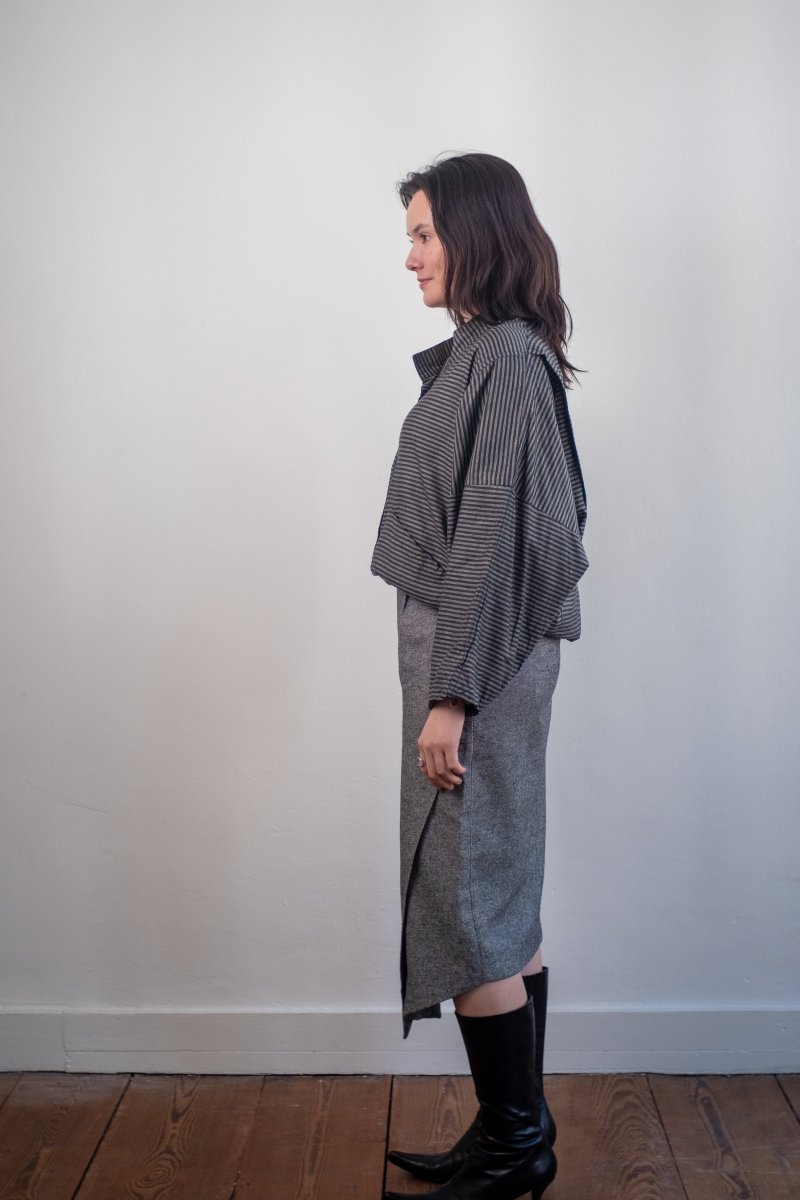 Grey midi skirt - own it vintageW