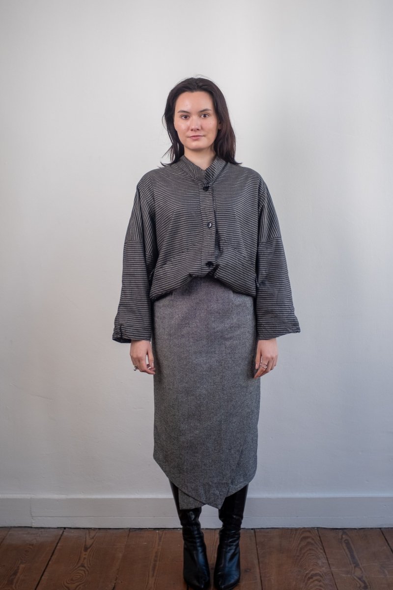 Grey midi skirt - own it vintageW