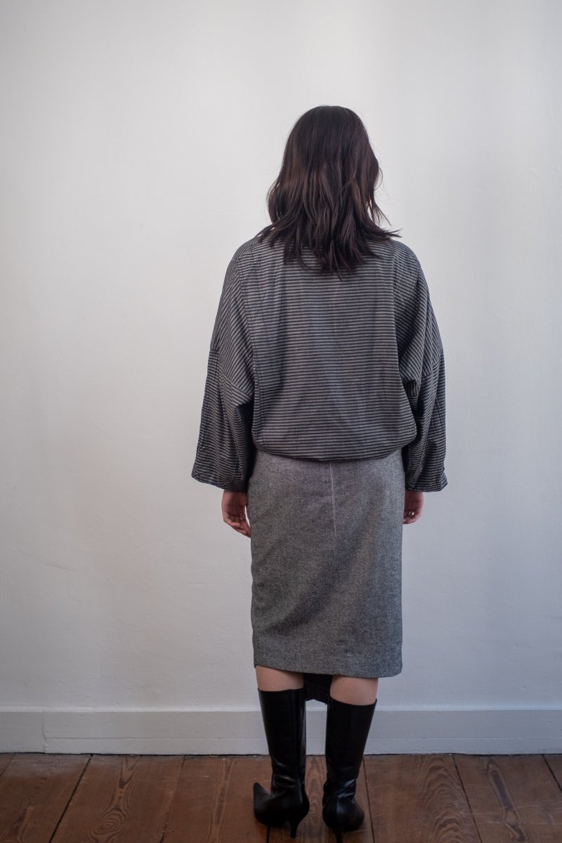 Grey midi skirt - own it vintageW