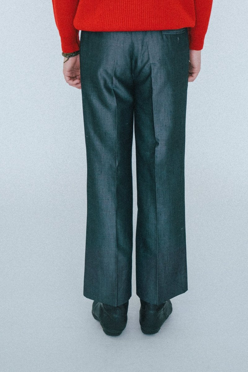 Grey textured trousers - own it vintage3377