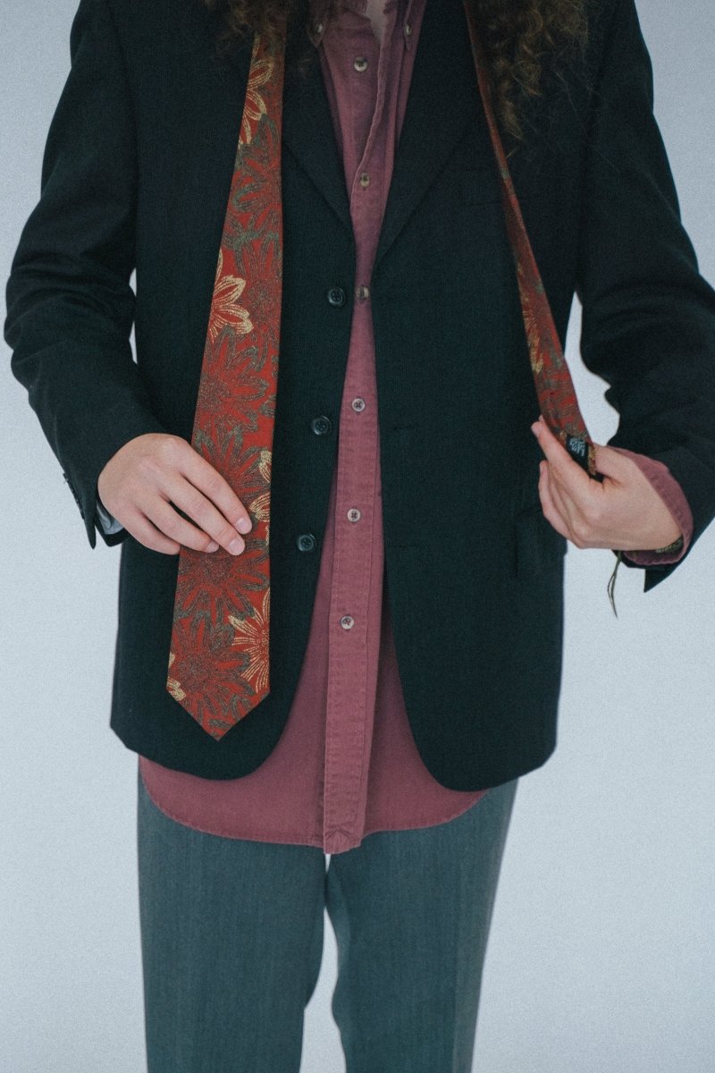 Hugo Boss red tie - own it vintage3320