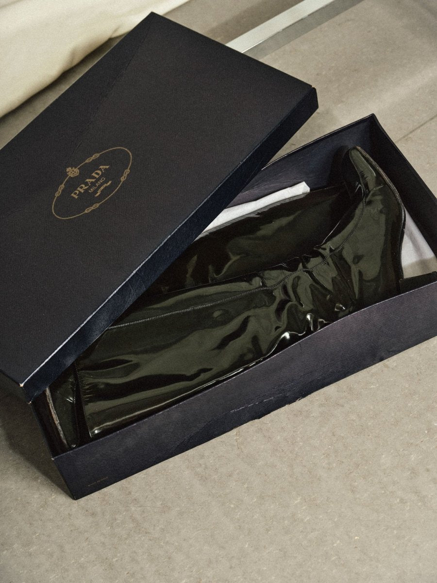 Knee - high Prada boots - own it vintage03005