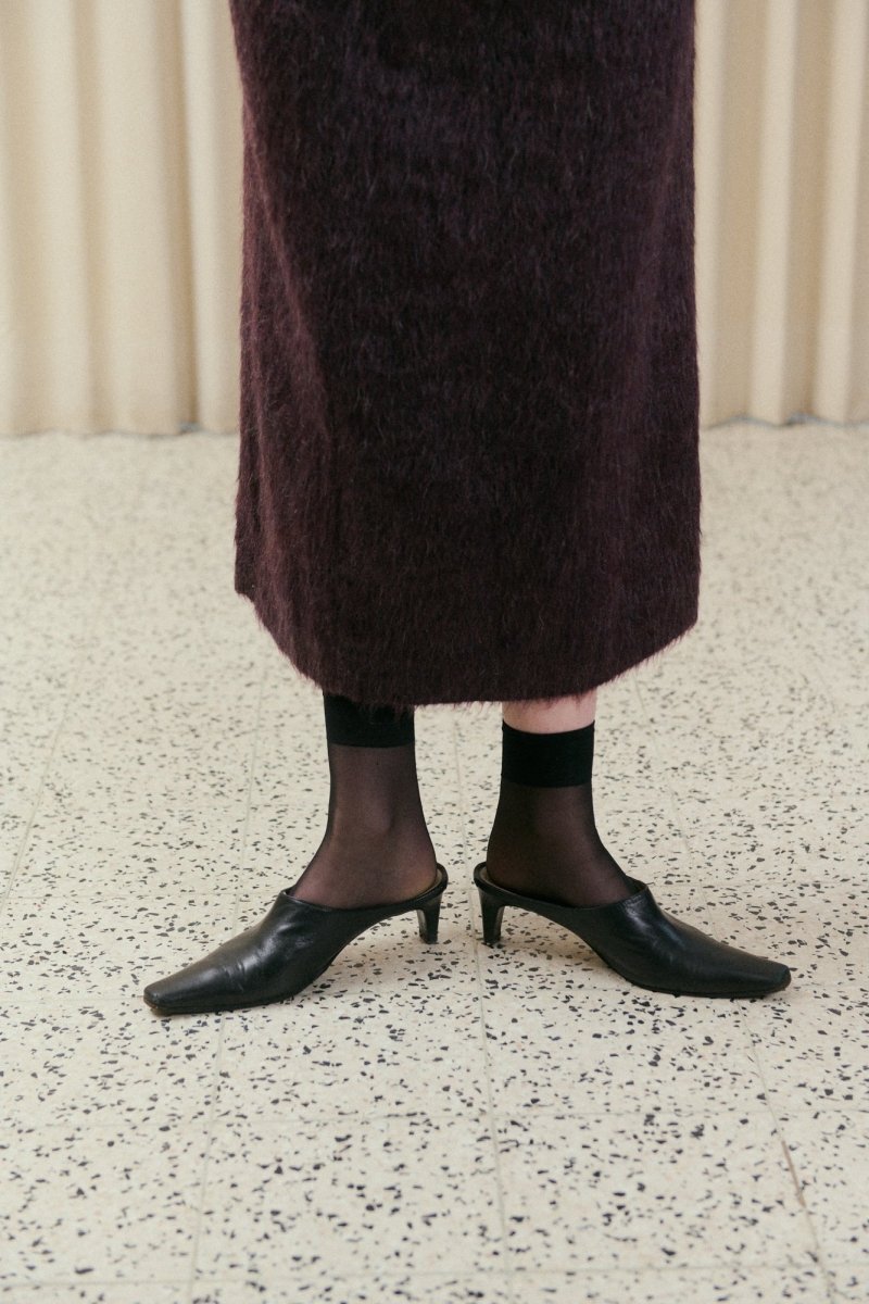 Textured bordeaux skirt - own it vintage04005