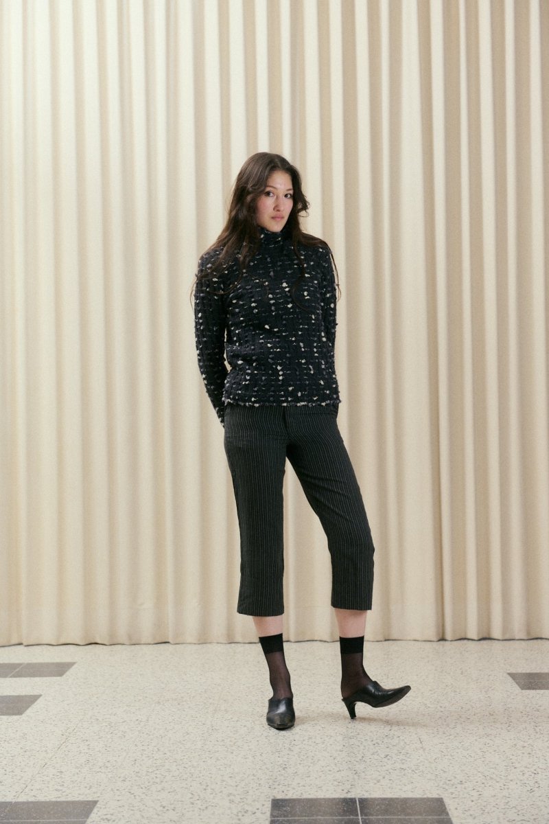 Textured knit with turtleneck - own it vintage05002