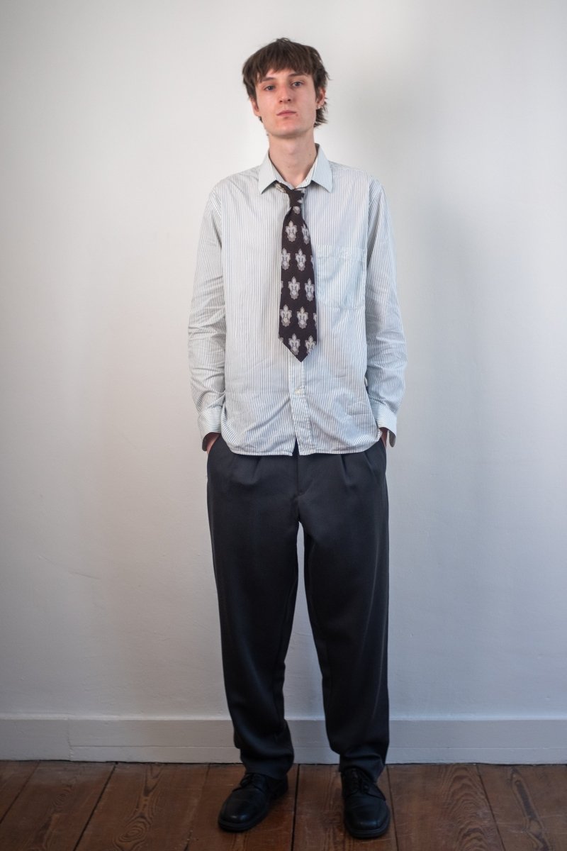 White shirt with green stripes - own it vintageW
