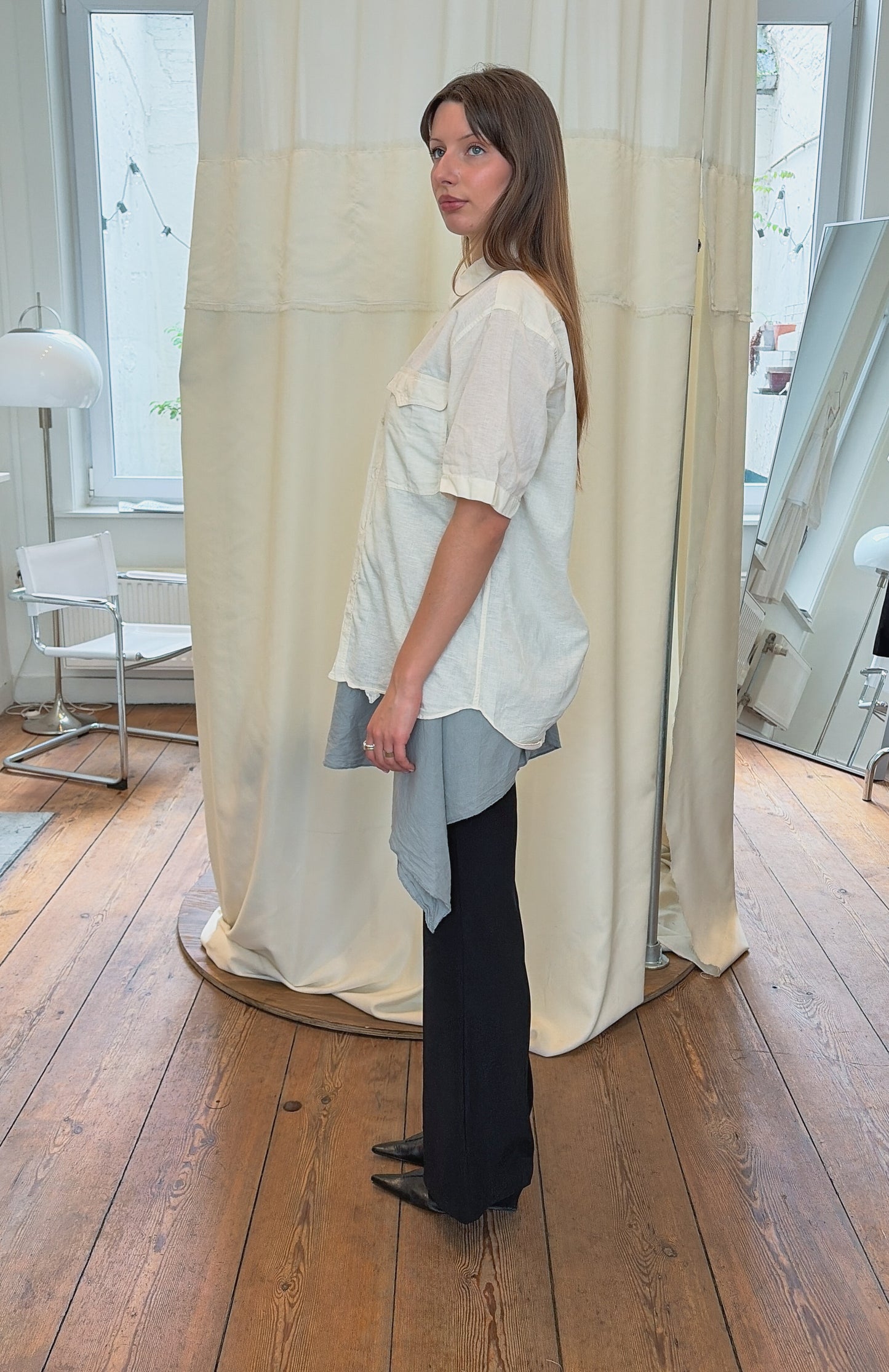 Beige Linen Shirt