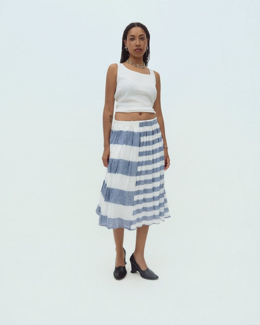 assymetric striped skirt - own it vintage1565
