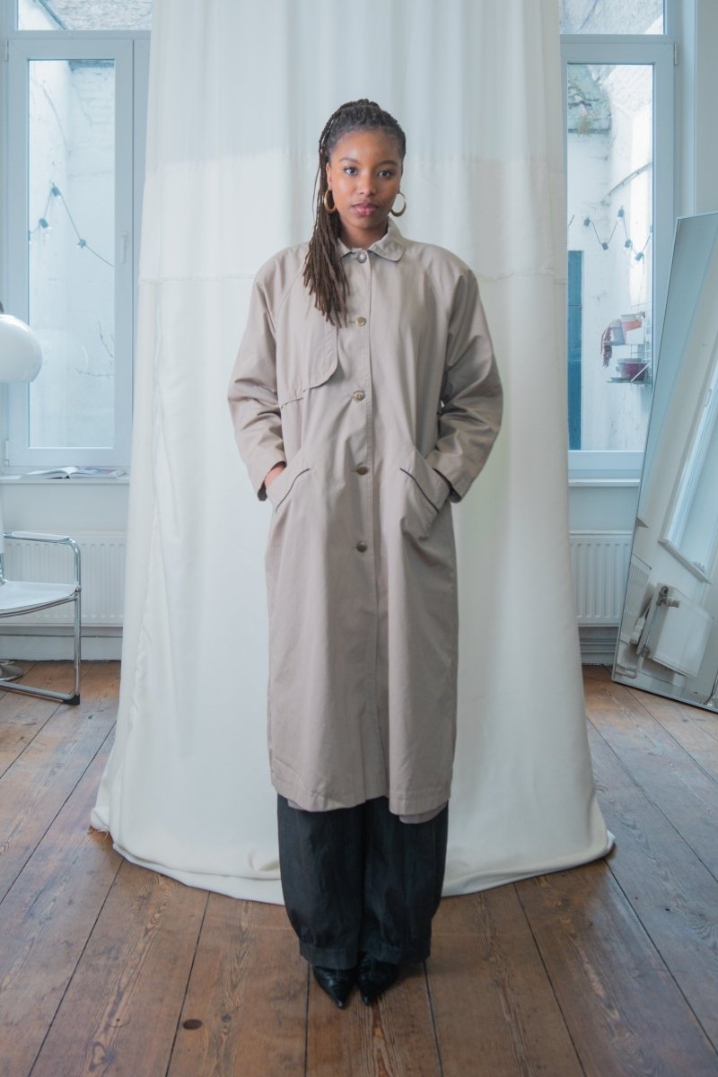 beige trenchcoat - own it vintage3392