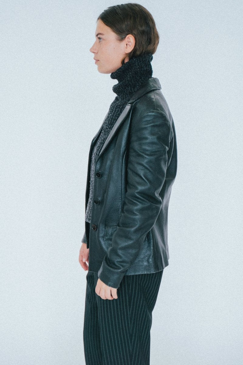 Black leather jacket - own it vintage3204