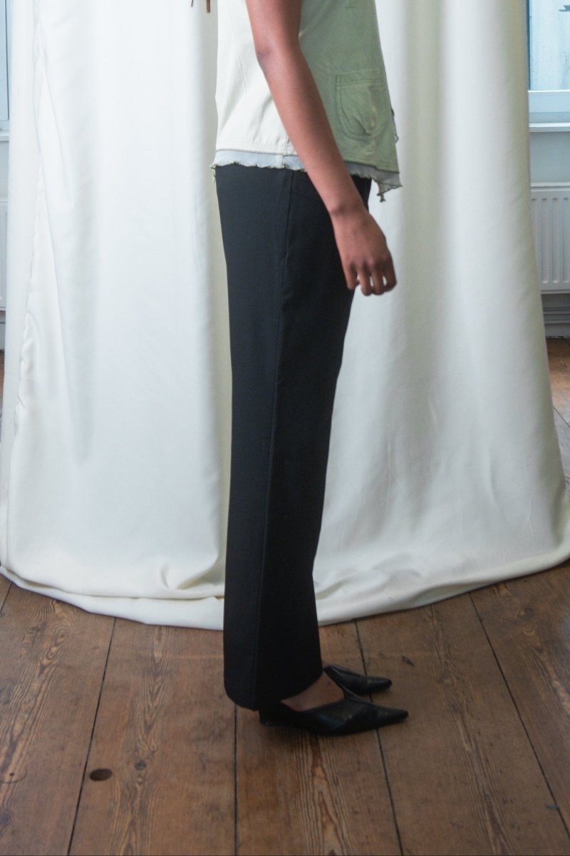 Black straight trousers - own it vintage4557