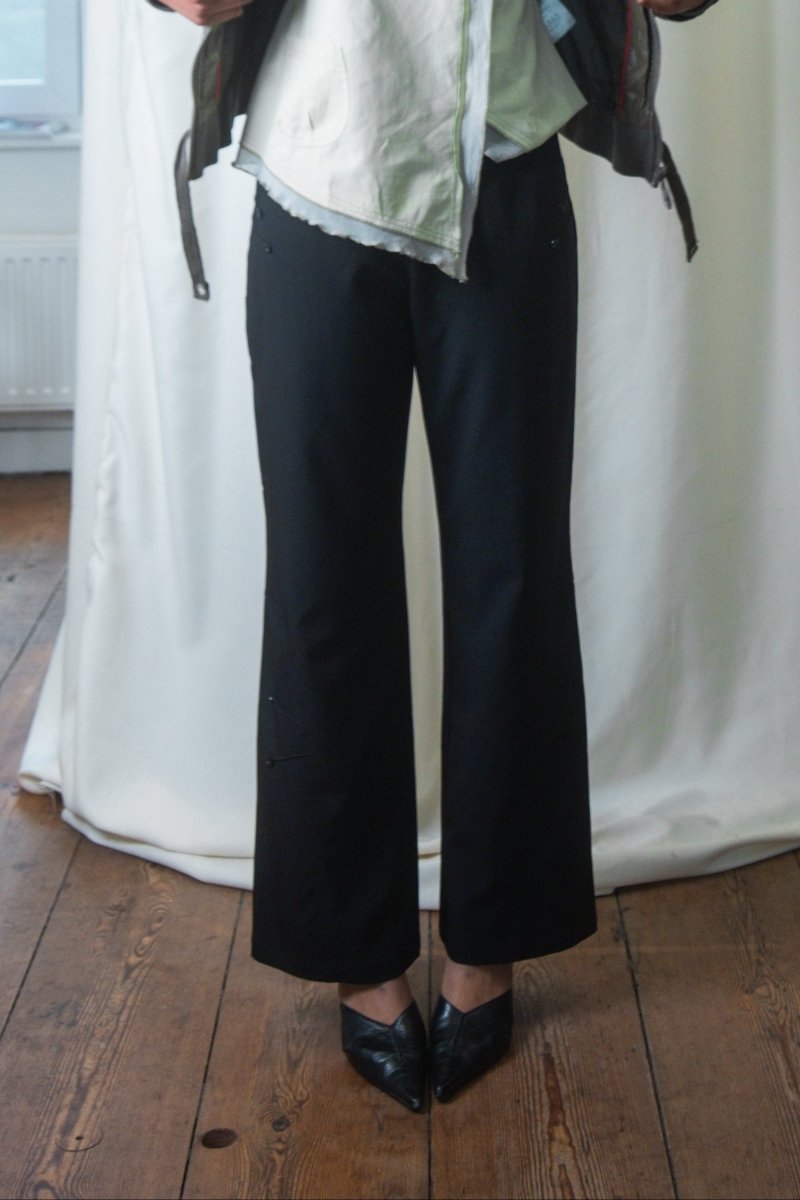 Black straight trousers - own it vintage4557