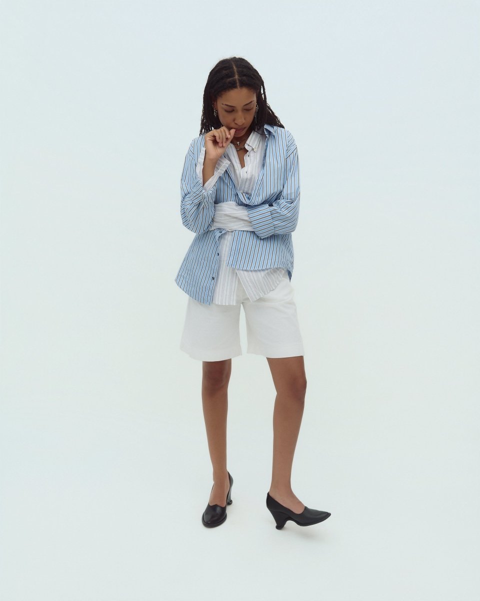 Blue shirt with stripes - own it vintage2951