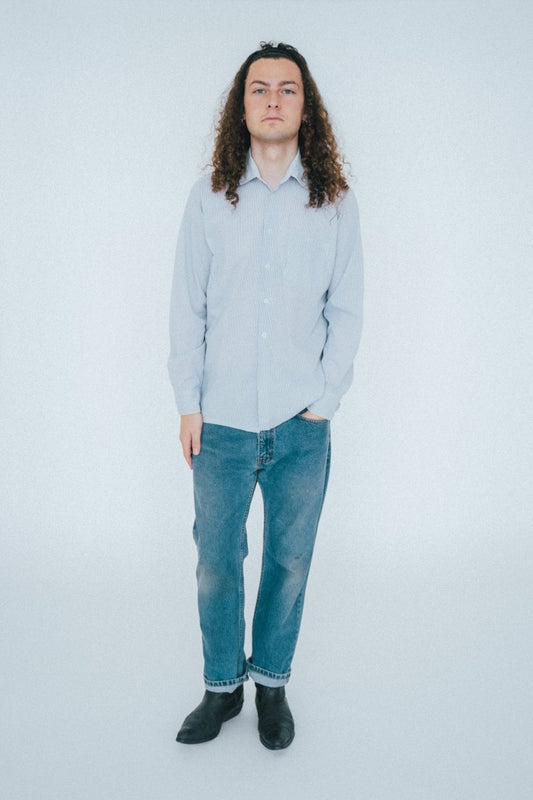 Blue striped shirt - own it vintage2161