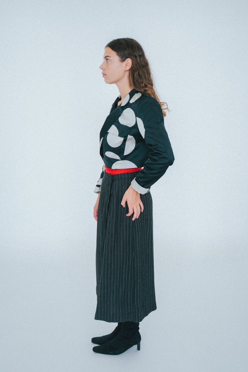 Cropped polkadot vest Sarah Pacini - own it vintage2925