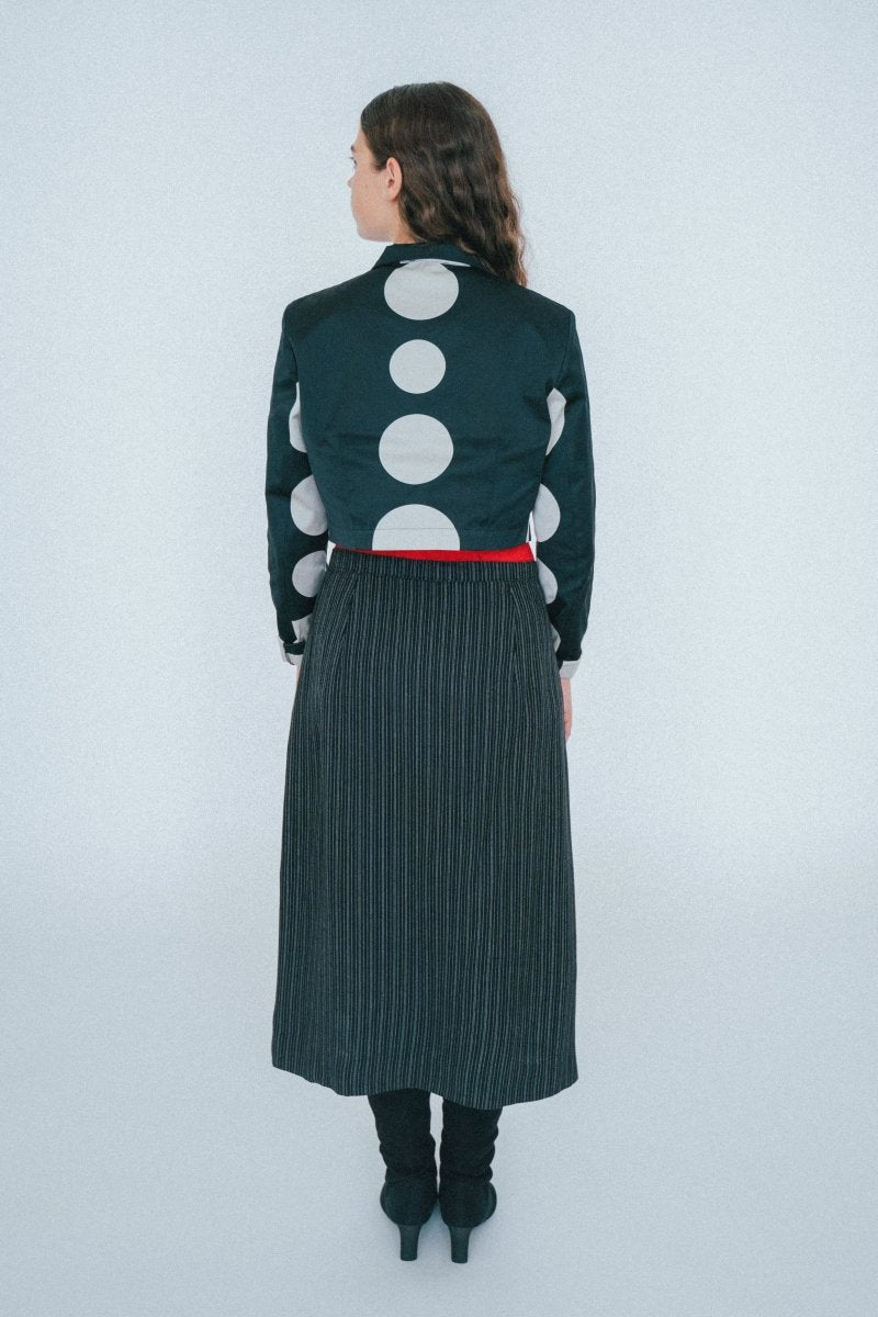 Cropped polkadot vest Sarah Pacini - own it vintage2925