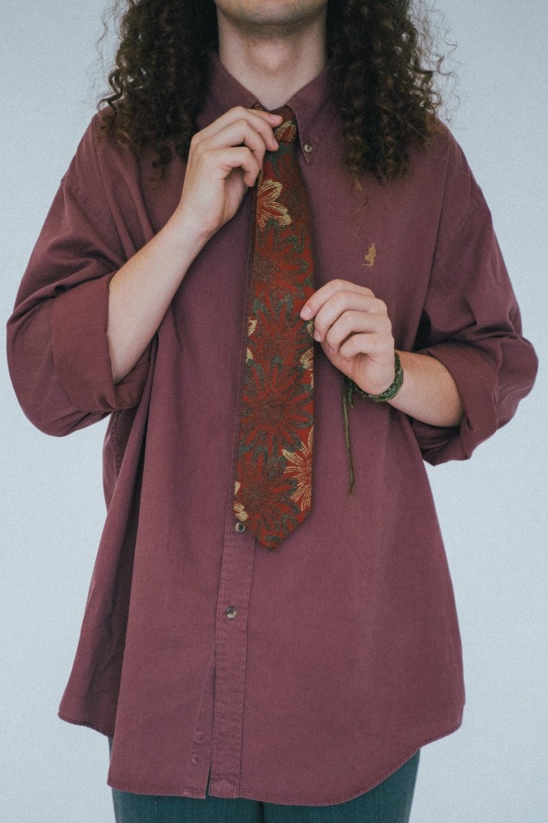 Hugo Boss red tie - own it vintage3320