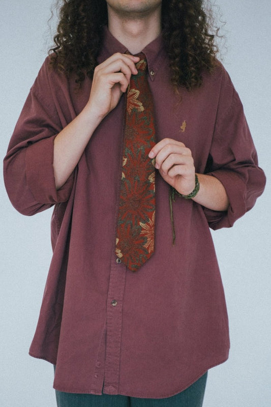 Hugo Boss red tie - own it vintage3320