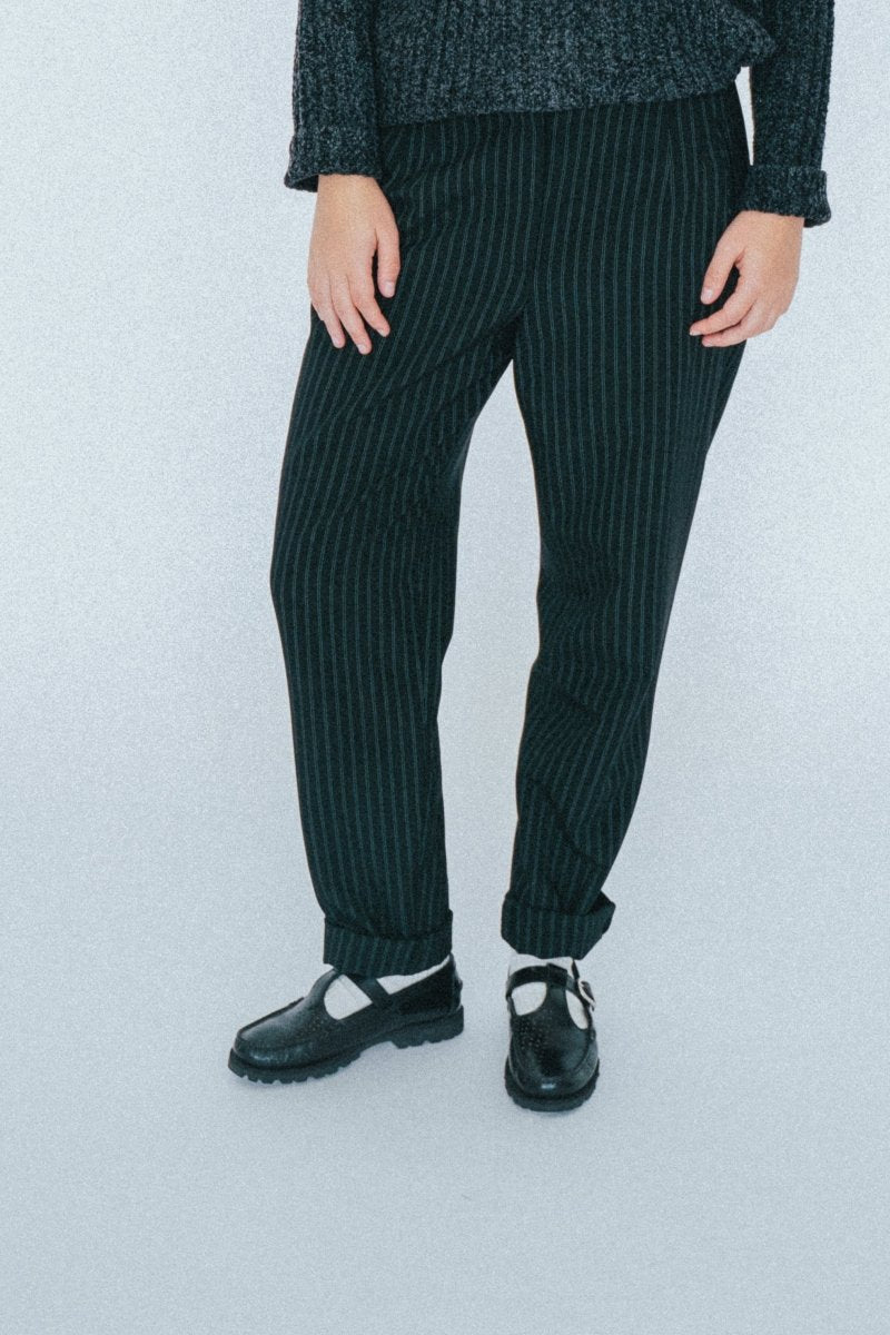 Pinstriped black trousers - own it vintage1406