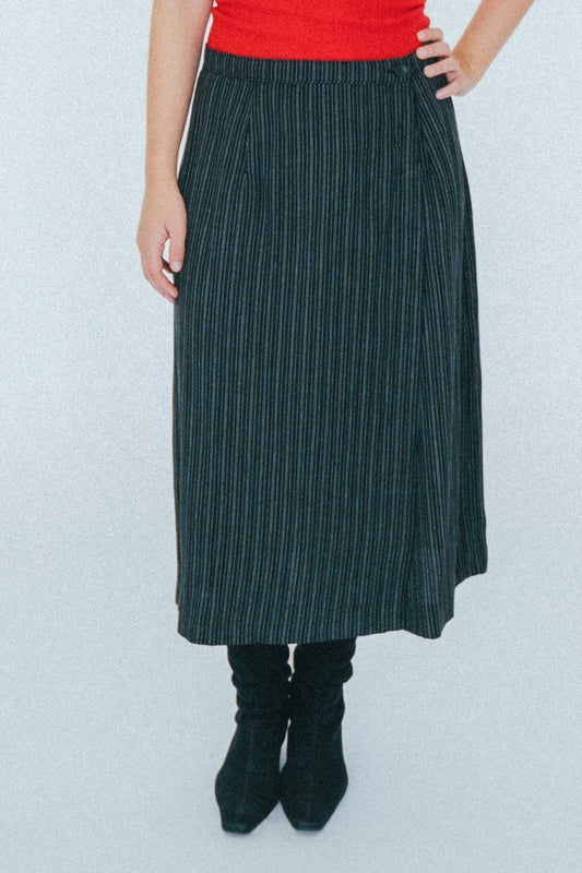 Pinstriped maxi skirt - own it vintage3409