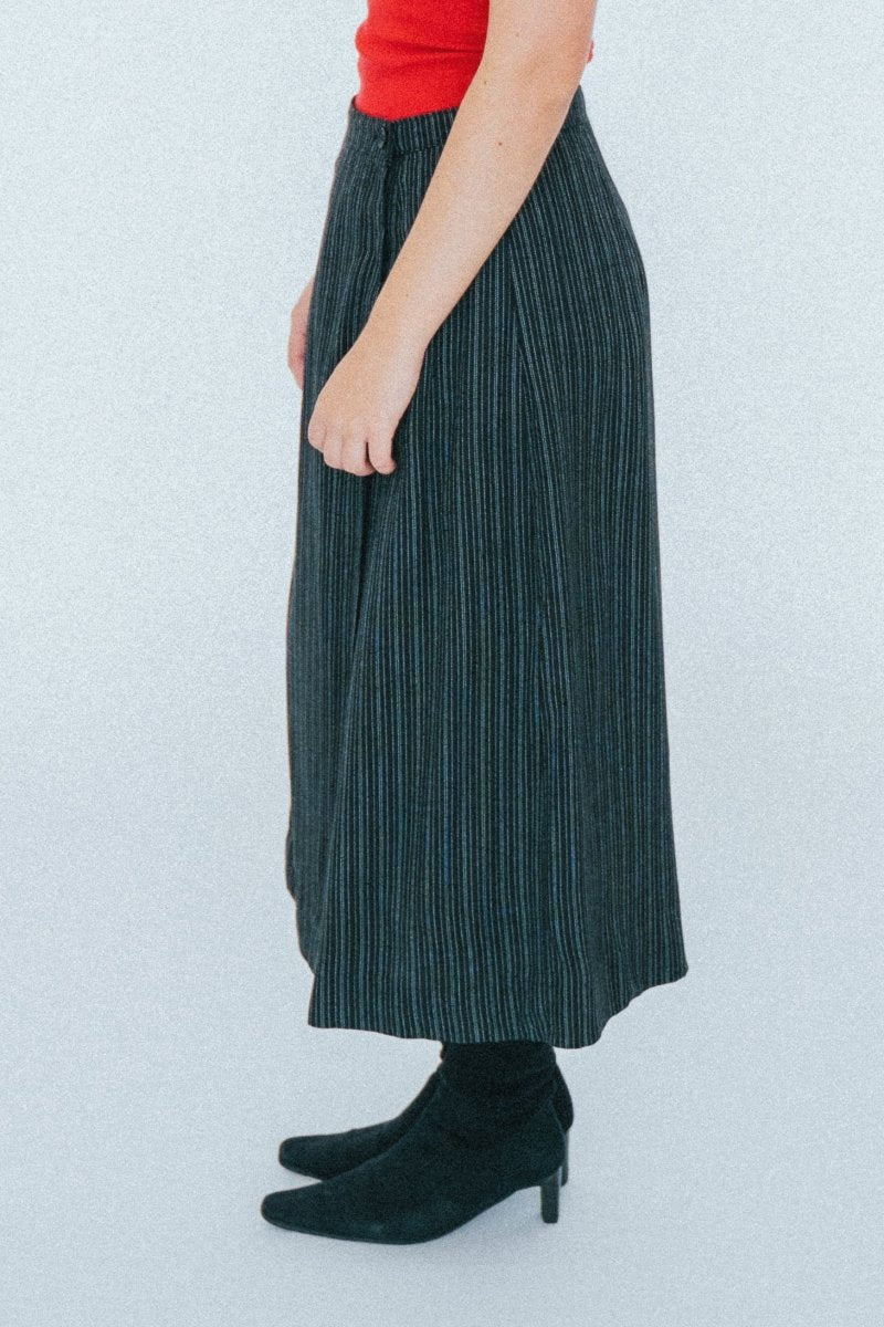 Pinstriped maxi skirt - own it vintage3409