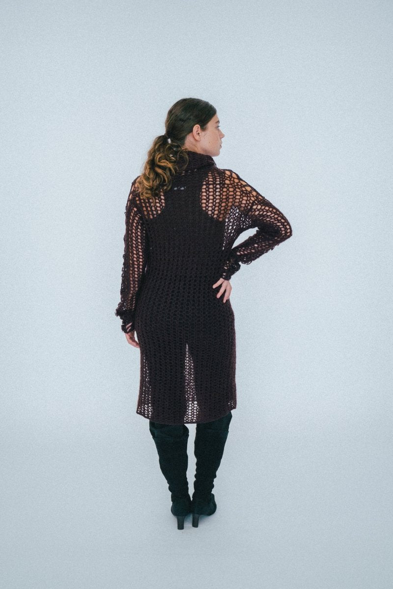 Purple knitted sweater dress Diesel - own it vintage1447