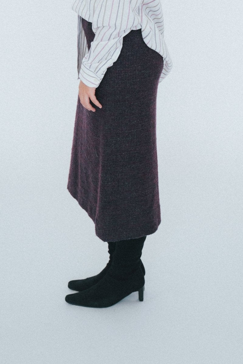 Wool purple skirt - own it vintage3407
